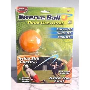 Swerve Ball Throw Like a Pro – 3 Pack Curve Baseball Toy  New in Package Ages 6+